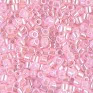 Miyuki delica Perlen 8/0 - Lined crystal light pink DBL-244
